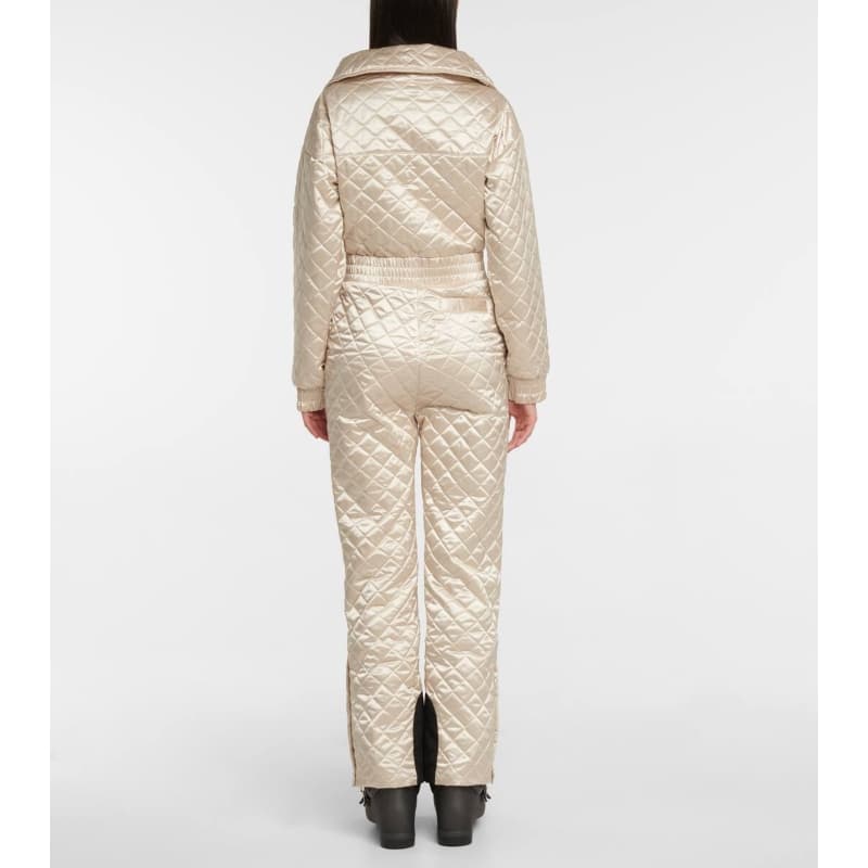 アウトドアファッション キルティング素材のスノーワンピース