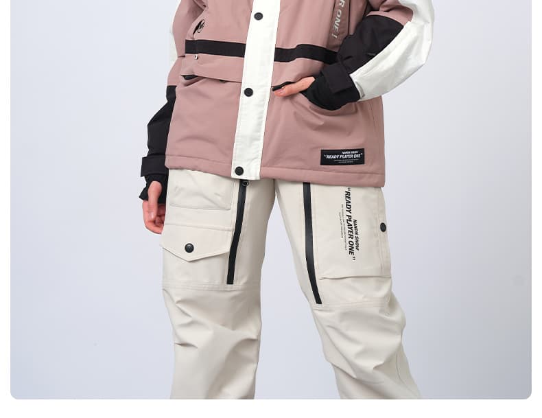 アウトドアファッション 雪山モードタイダイ柄セットアップ