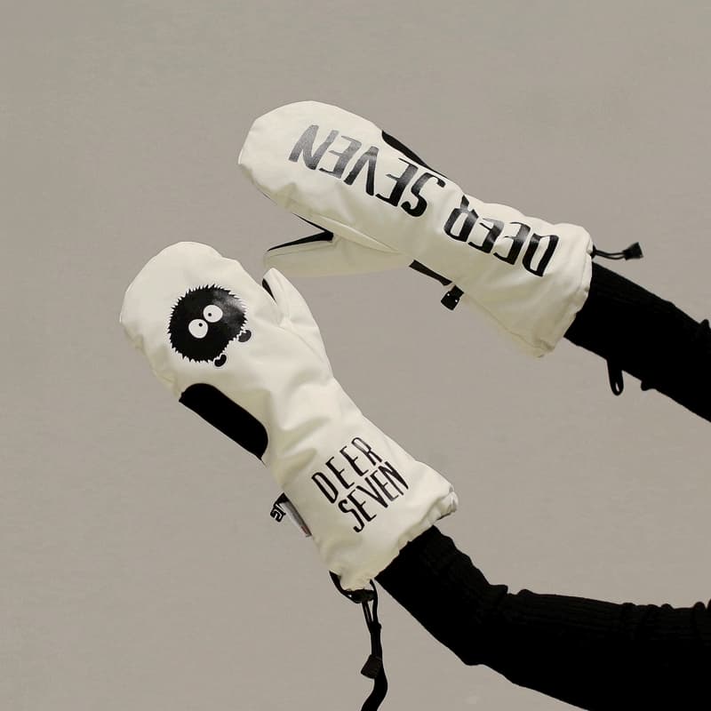 アウトドアファッション モフモフミトン防寒手袋