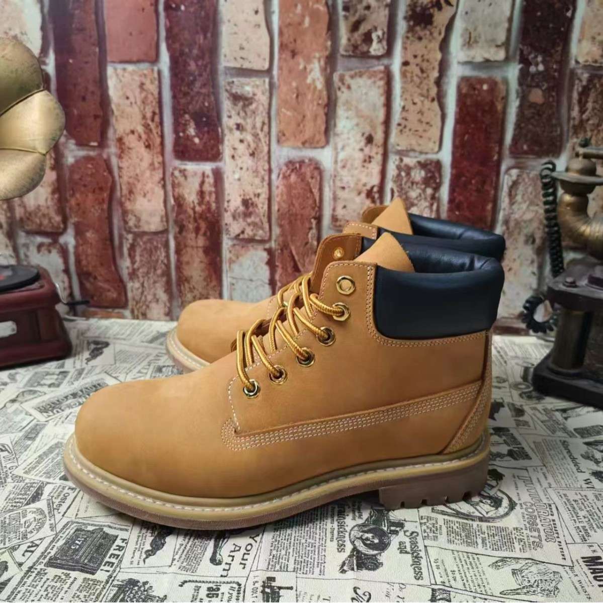 アウトドアファッション アウトドア本革ワークブーツ