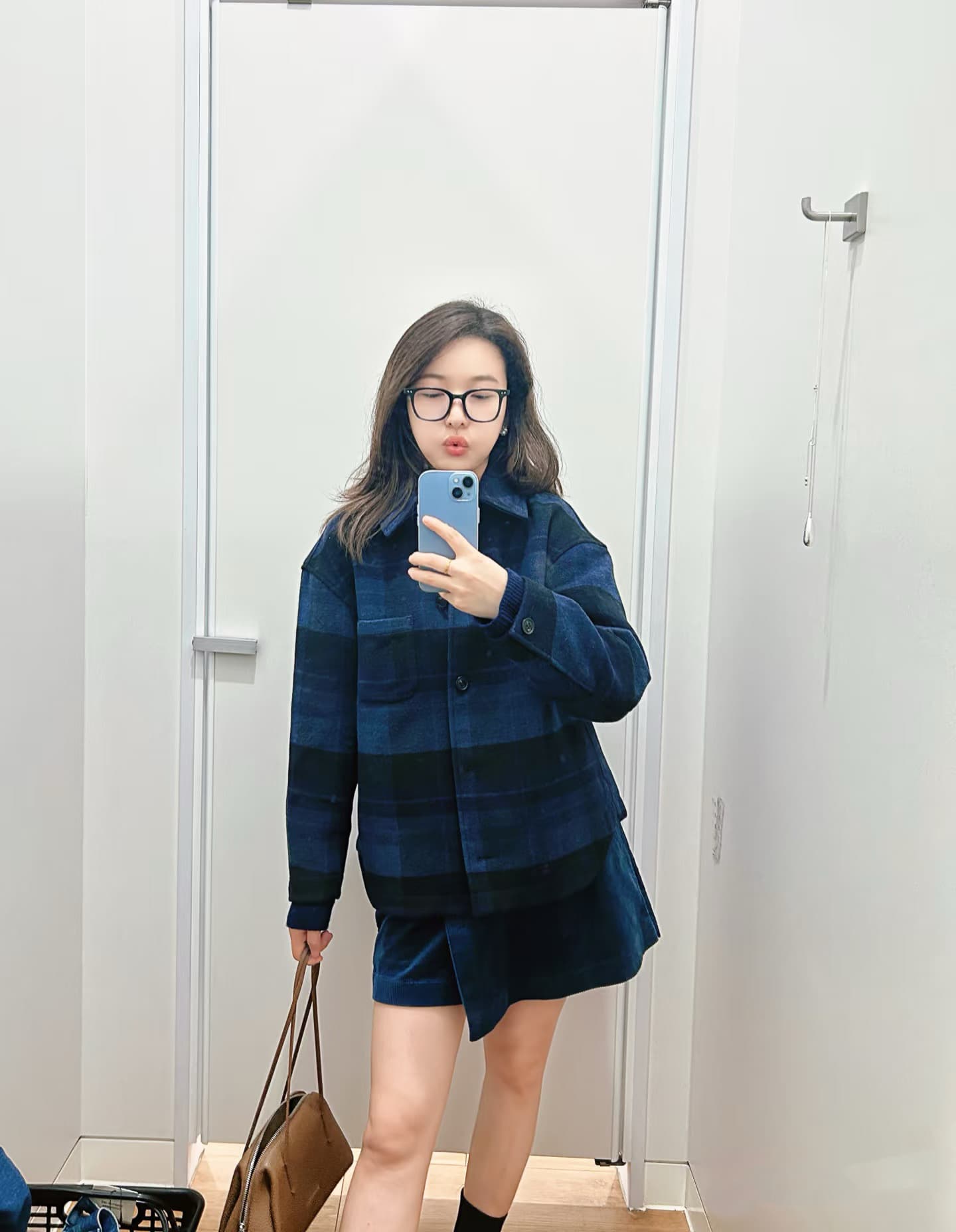 アウトドアファッション 格子柄シャツジャケット