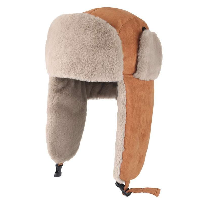 アウトドアファッション あったか耳当てつきロシアン帽子