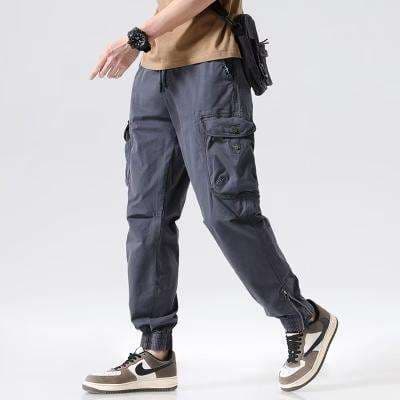 アウトドアファッション 機能性カーゴポケット付きジョガーパンツ
