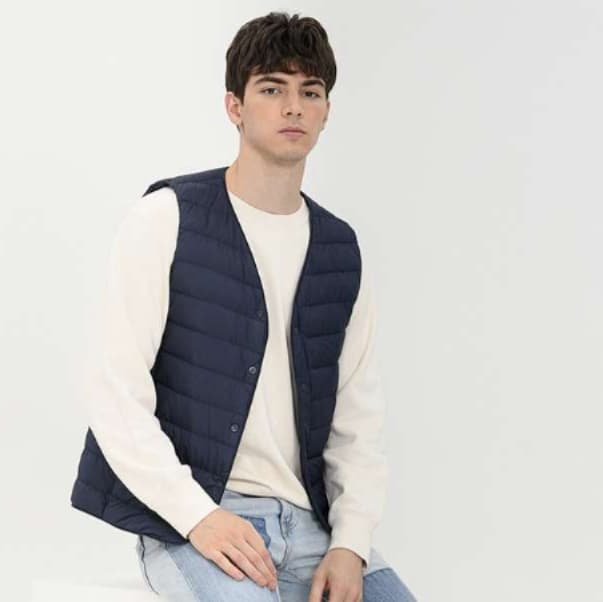 アウトドアファッション 軽量 中綿 ベスト ユニセックス