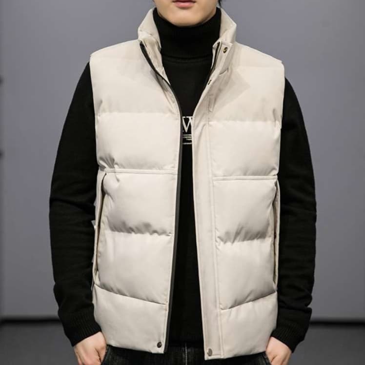 アウトドアファッション 防寒保温 中綿入りベスト