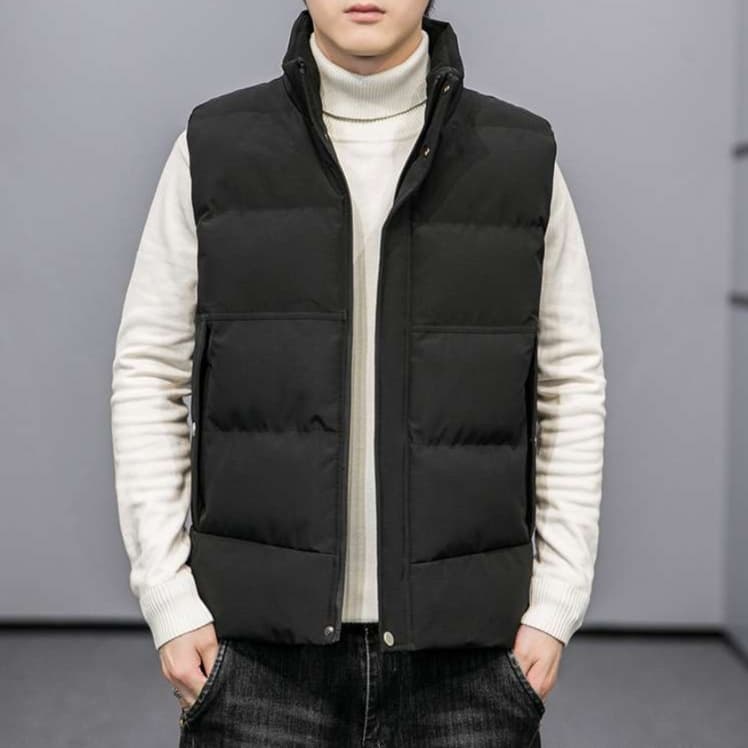 アウトドアファッション 防寒保温 中綿入りベスト