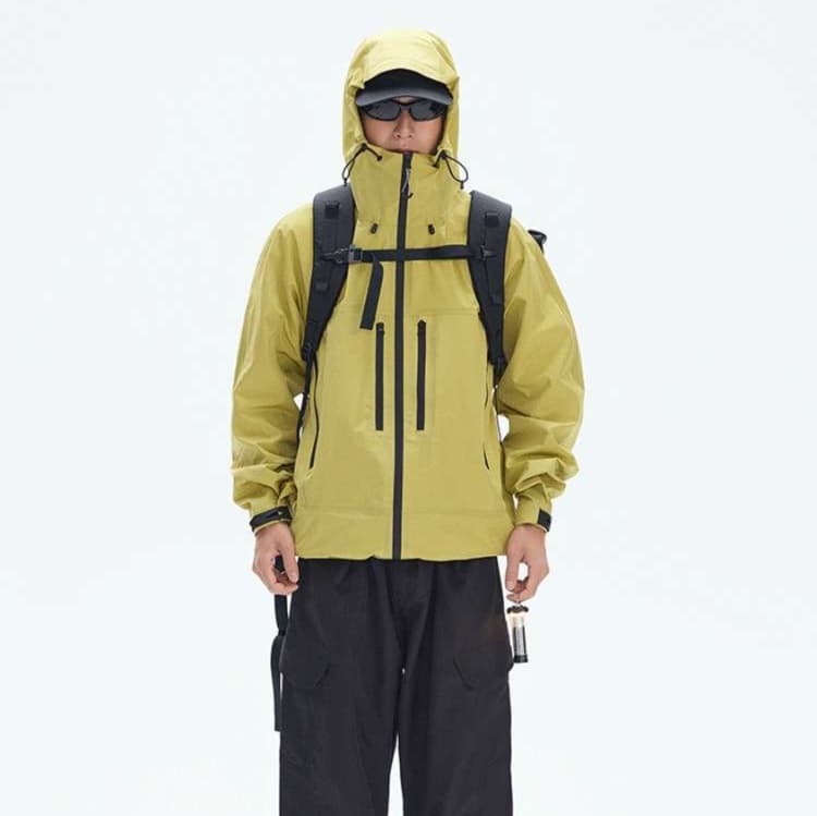 アウトドアファッション 耐水性機能付き多機能登山用ジャケット