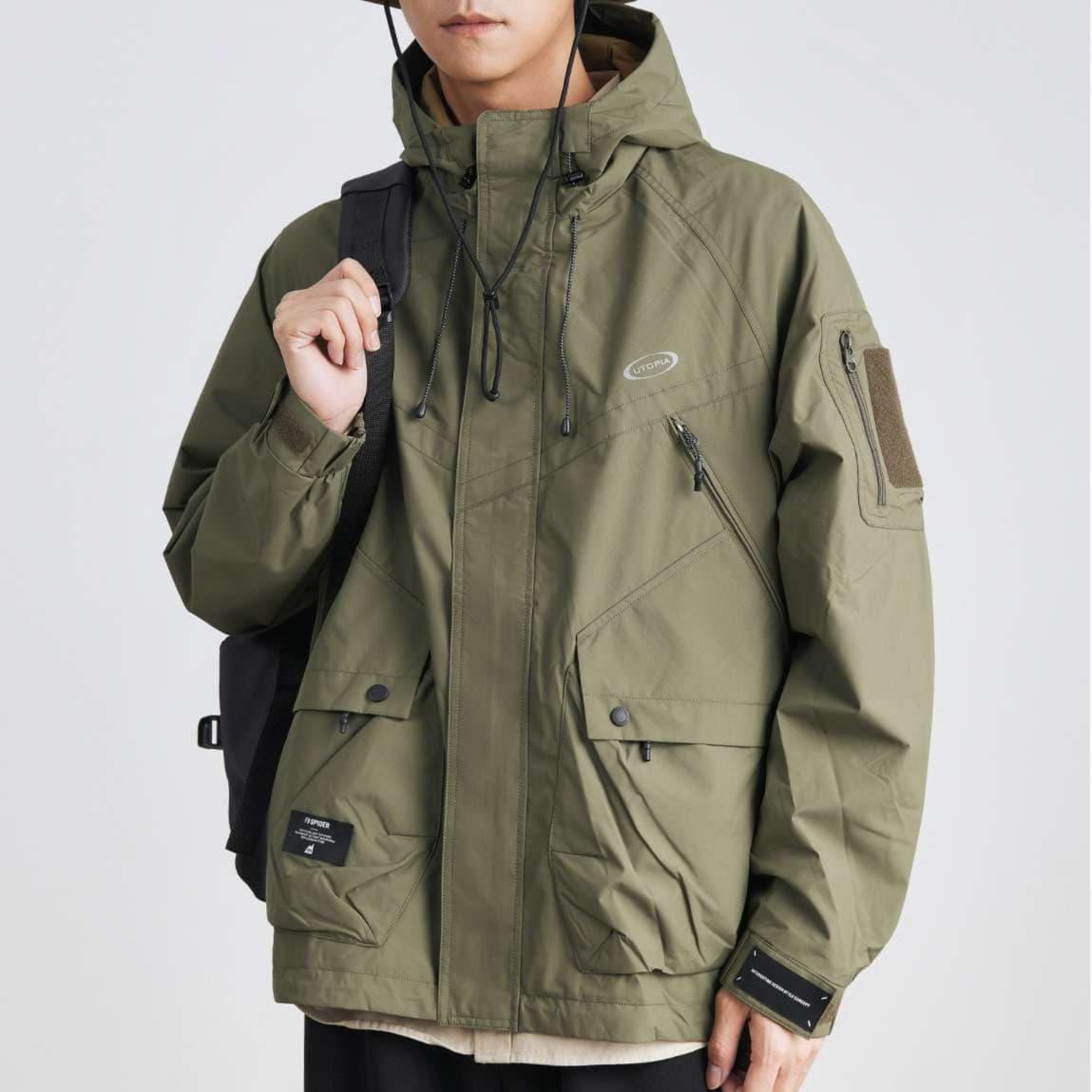 アウトドアファッション 生成です