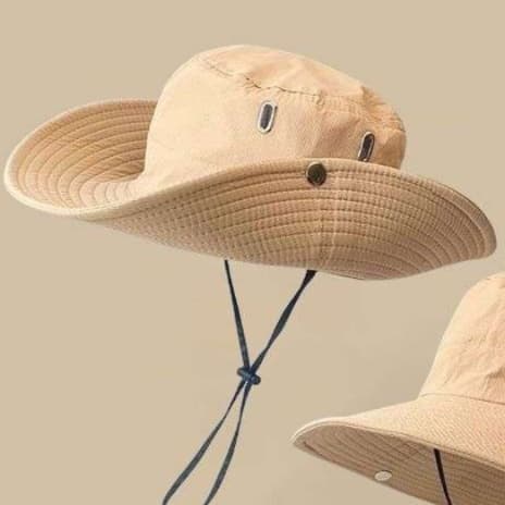 アウトドアファッション つば広 サファリハット