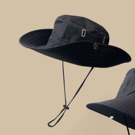 アウトドアファッション つば広 サファリハット