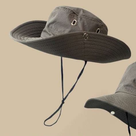 アウトドアファッション つば広 サファリハット