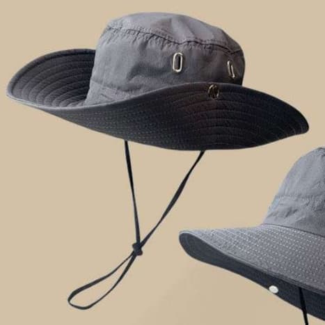 アウトドアファッション つば広 サファリハット