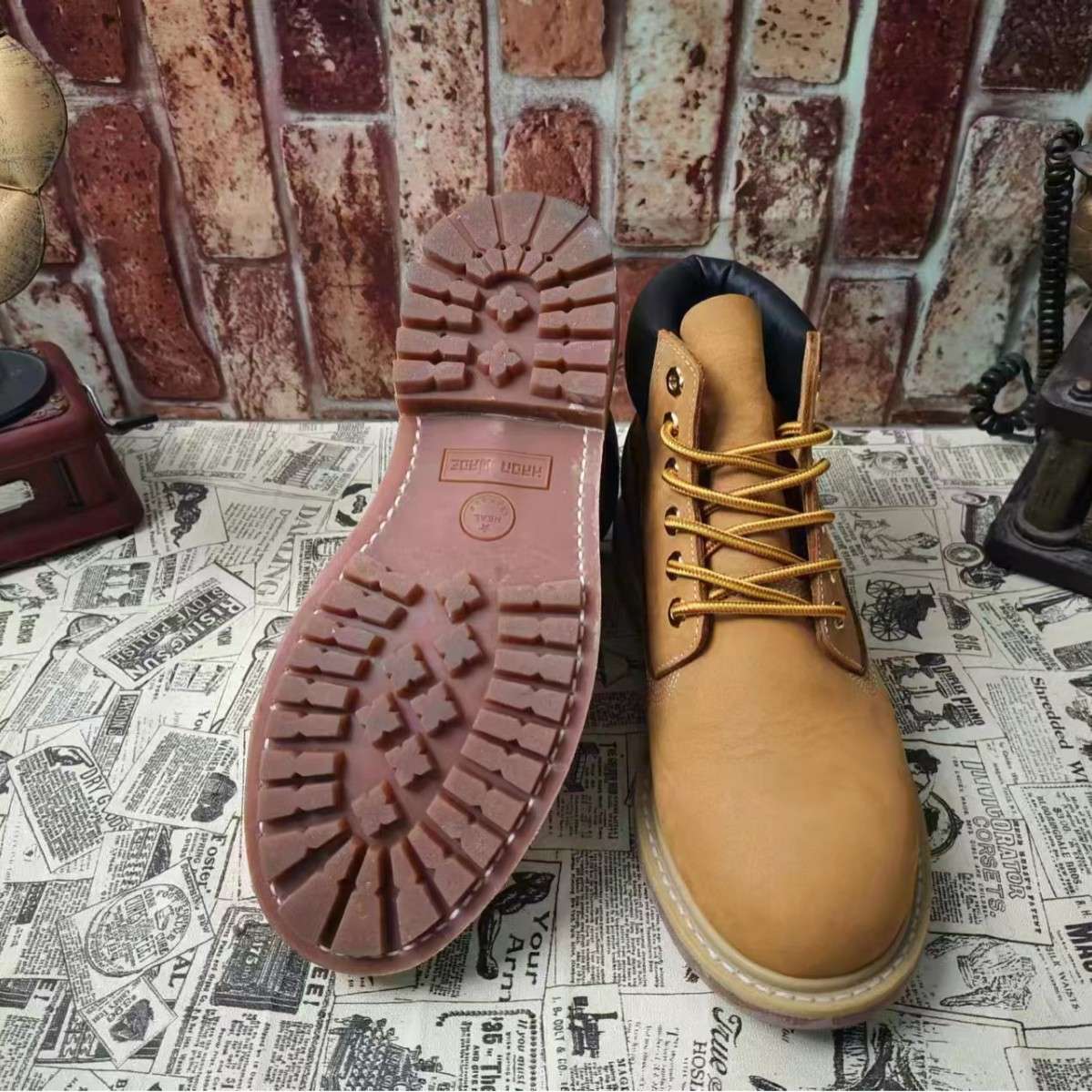 アウトドアファッション アウトドア本革ワークブーツ