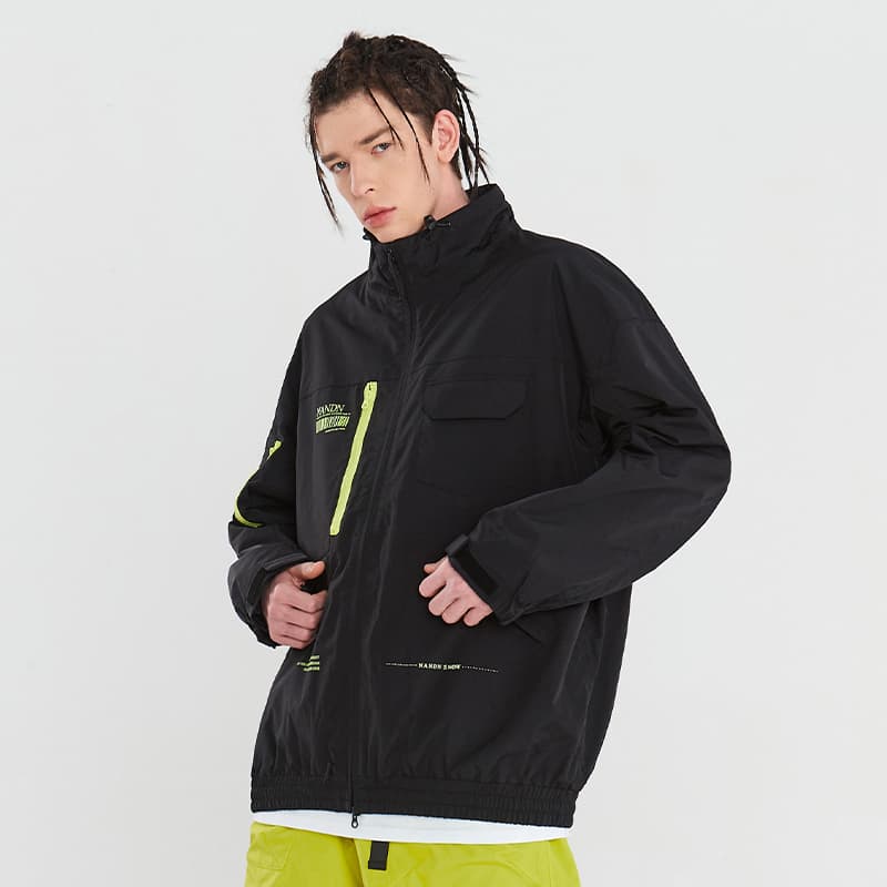 アウトドアファッション マウンテンジップアノラックパーカー