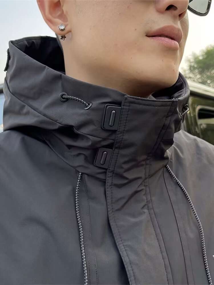 アウトドアファッション 多機能アウトドアウインドブレーカー