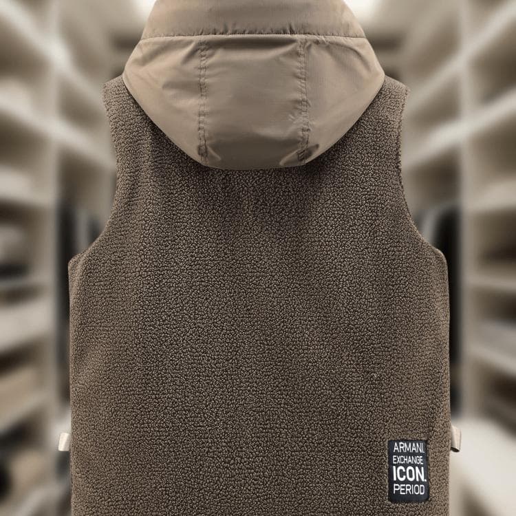 アウトドアファッション フード付き保温ユーティリティベスト