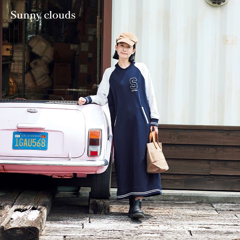 アウトドアファッション レトロスポーティワンピース