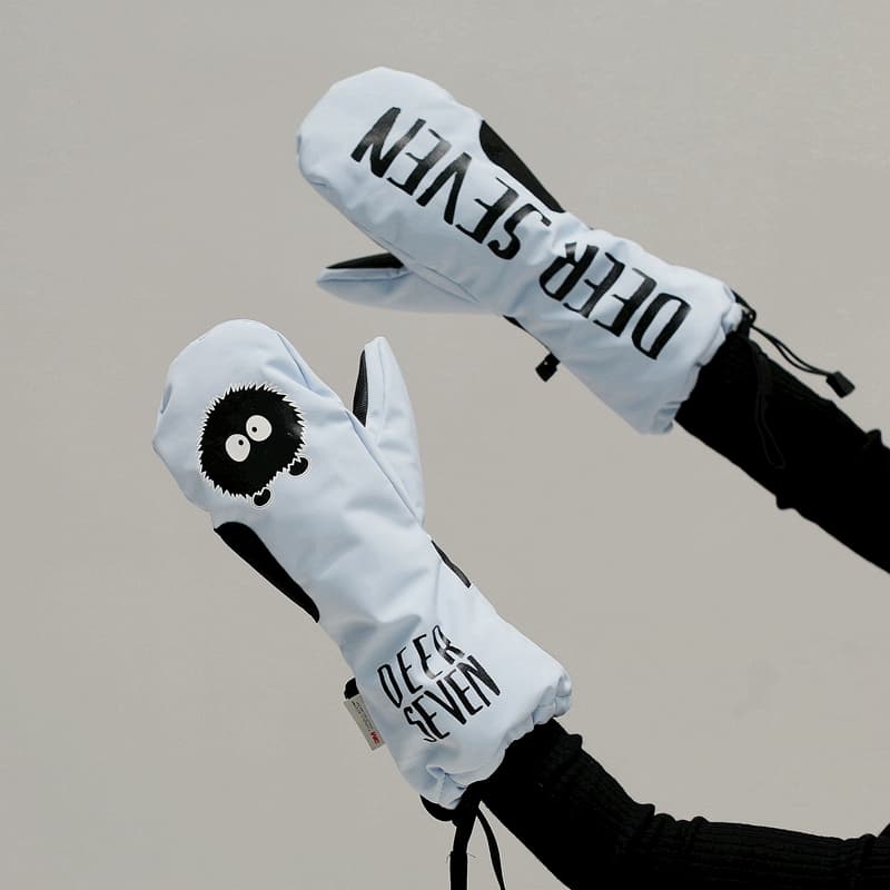 アウトドアファッション モフモフミトン防寒手袋