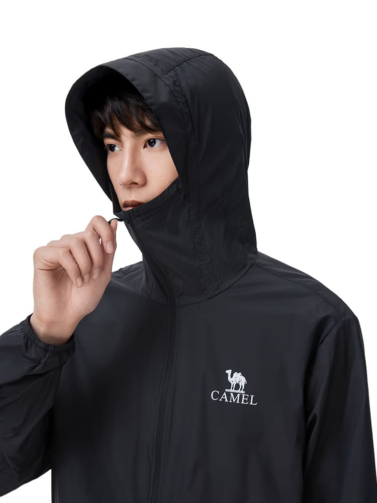 アウトドアファッション 砂漠を駆けるフード付き薄手ジャケット