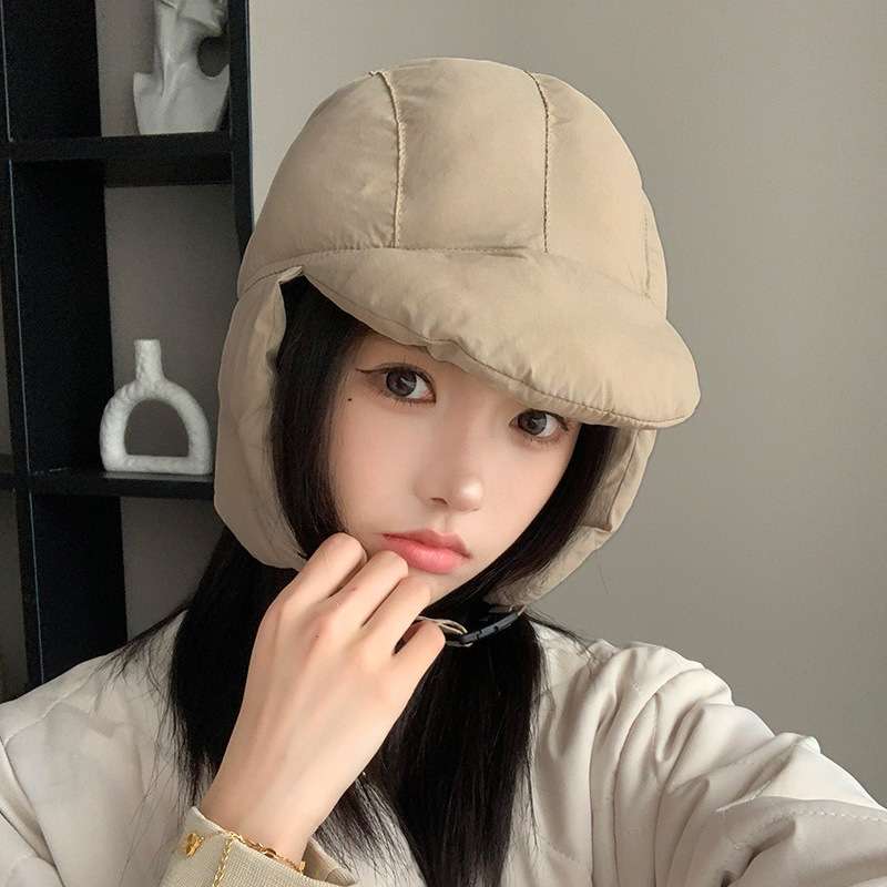 アウトドアファッション あったか防寒フード付きキャップ帽