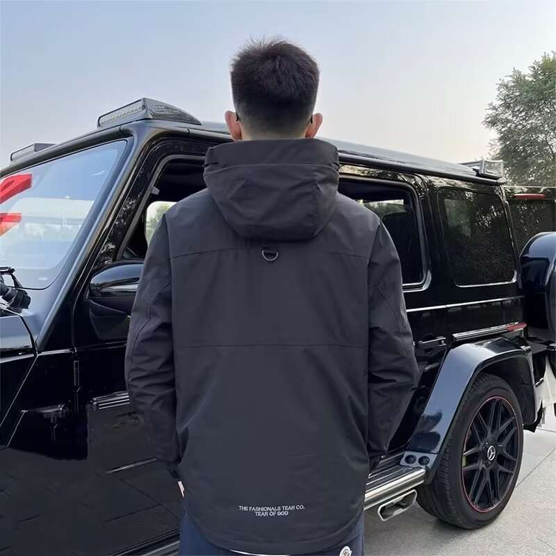 アウトドアファッション 多機能アウトドアウインドブレーカー