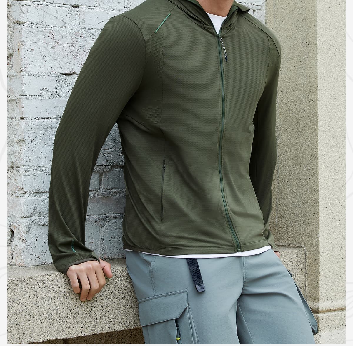 アウトドアファッション リラックスフィット軽量ジャケット