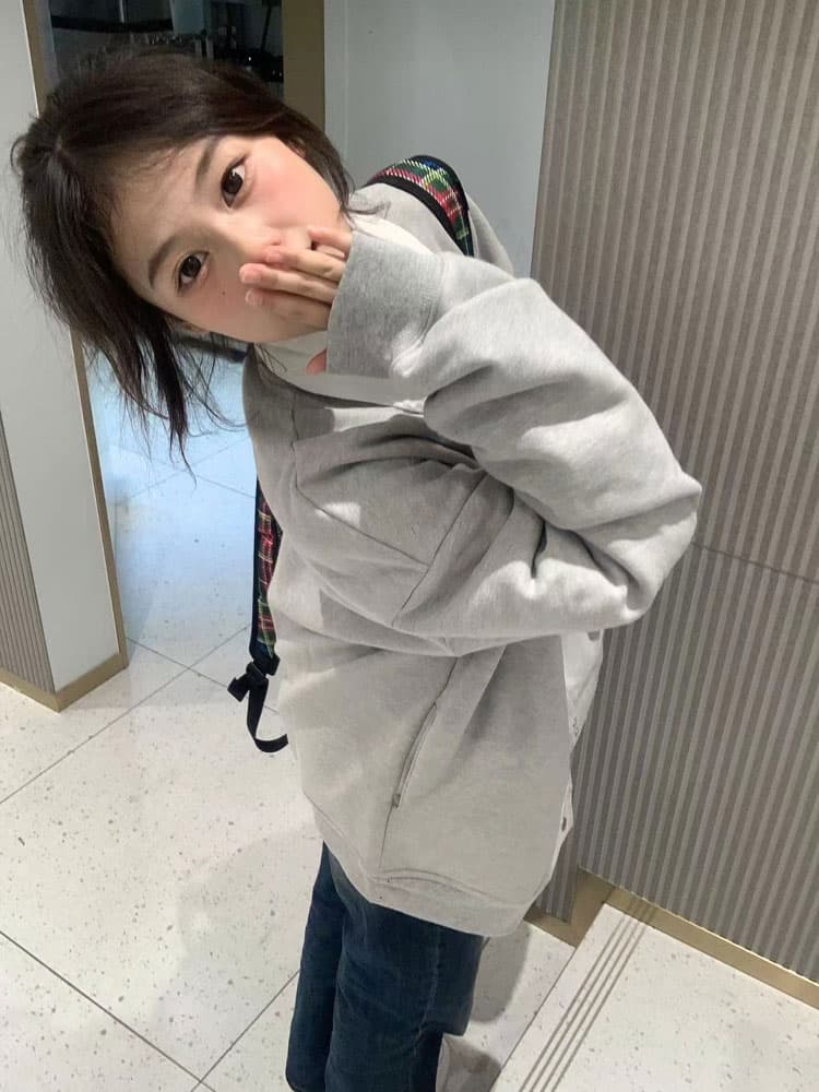 アウトドアファッション ゆったりレター カレッジジャケット