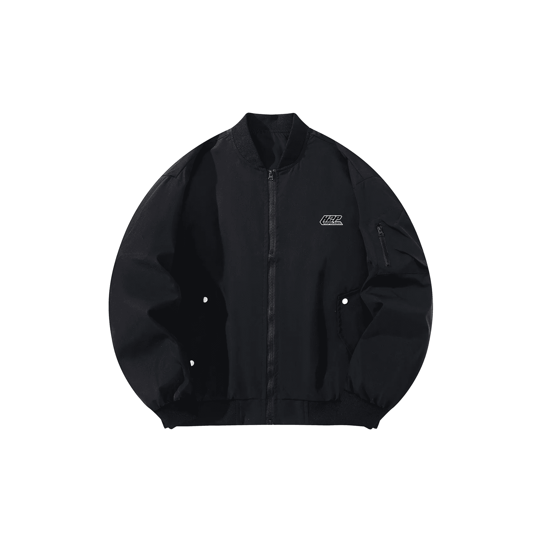 アウトドアファッション シンプル ジップアップ ブルゾン