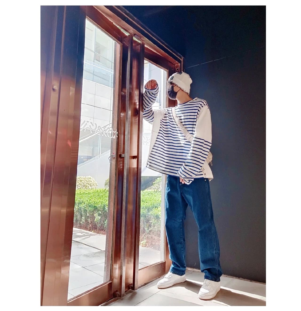 アウトドアファッション 森の風を感じる爽やかボーダーカットソー