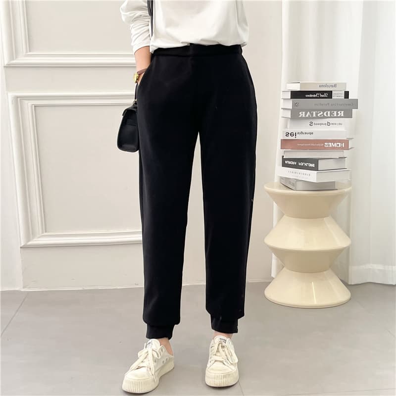 アウトドアファッション あったか裏起毛ジョガーパンツ