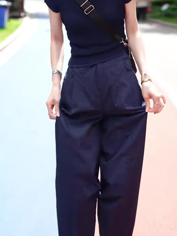 アウトドアファッション ゆったりシルエット ワイドパンツ