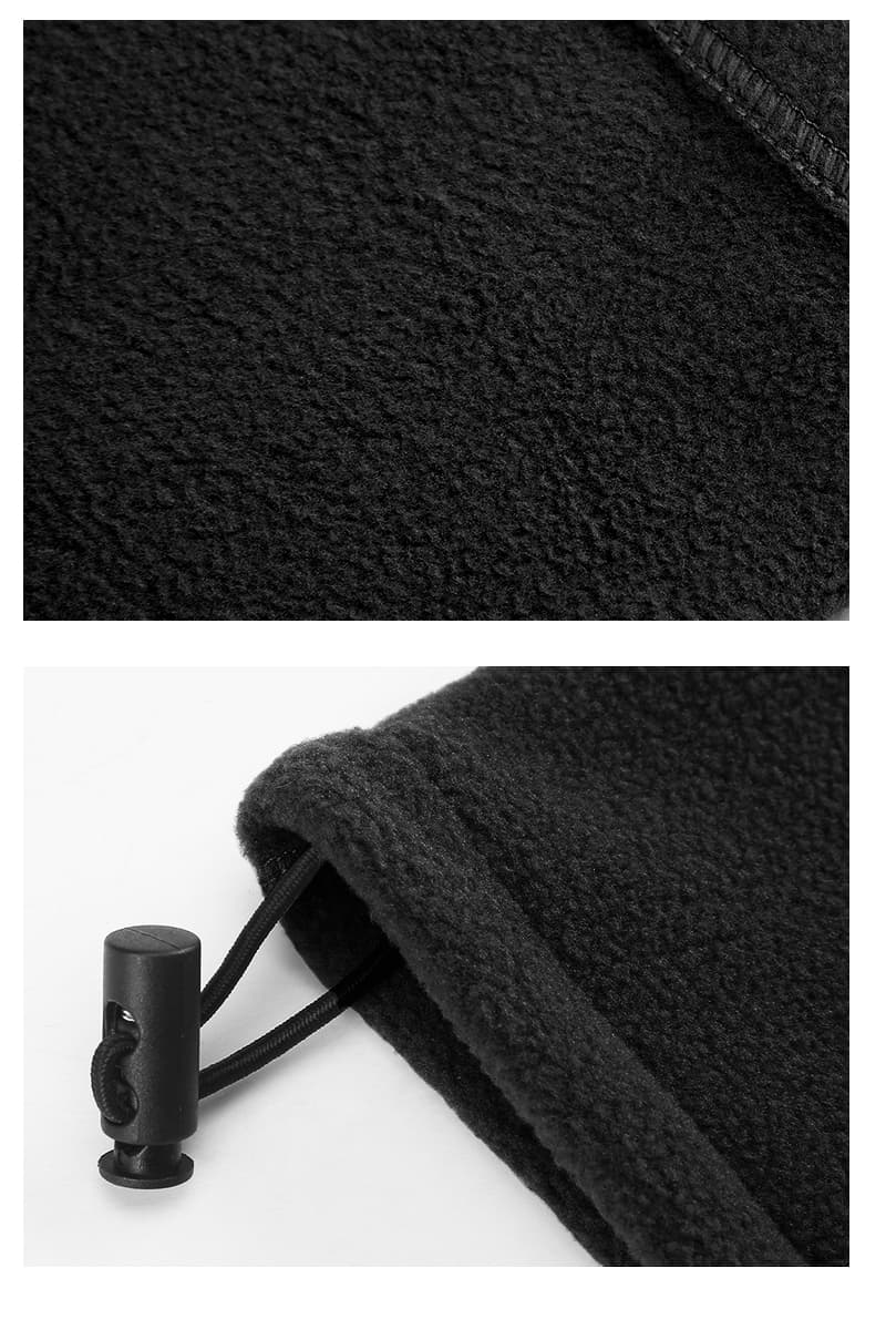 アウトドアファッション 防寒ネックウォーマー付き高機能フリース