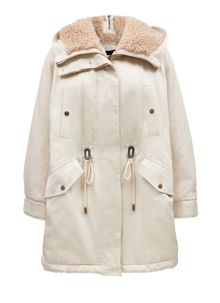 アウトドアファッション 防寒ボアカラーミリタリーコート