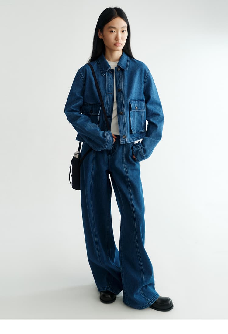 アウトドアファッション デニムワークジャケット