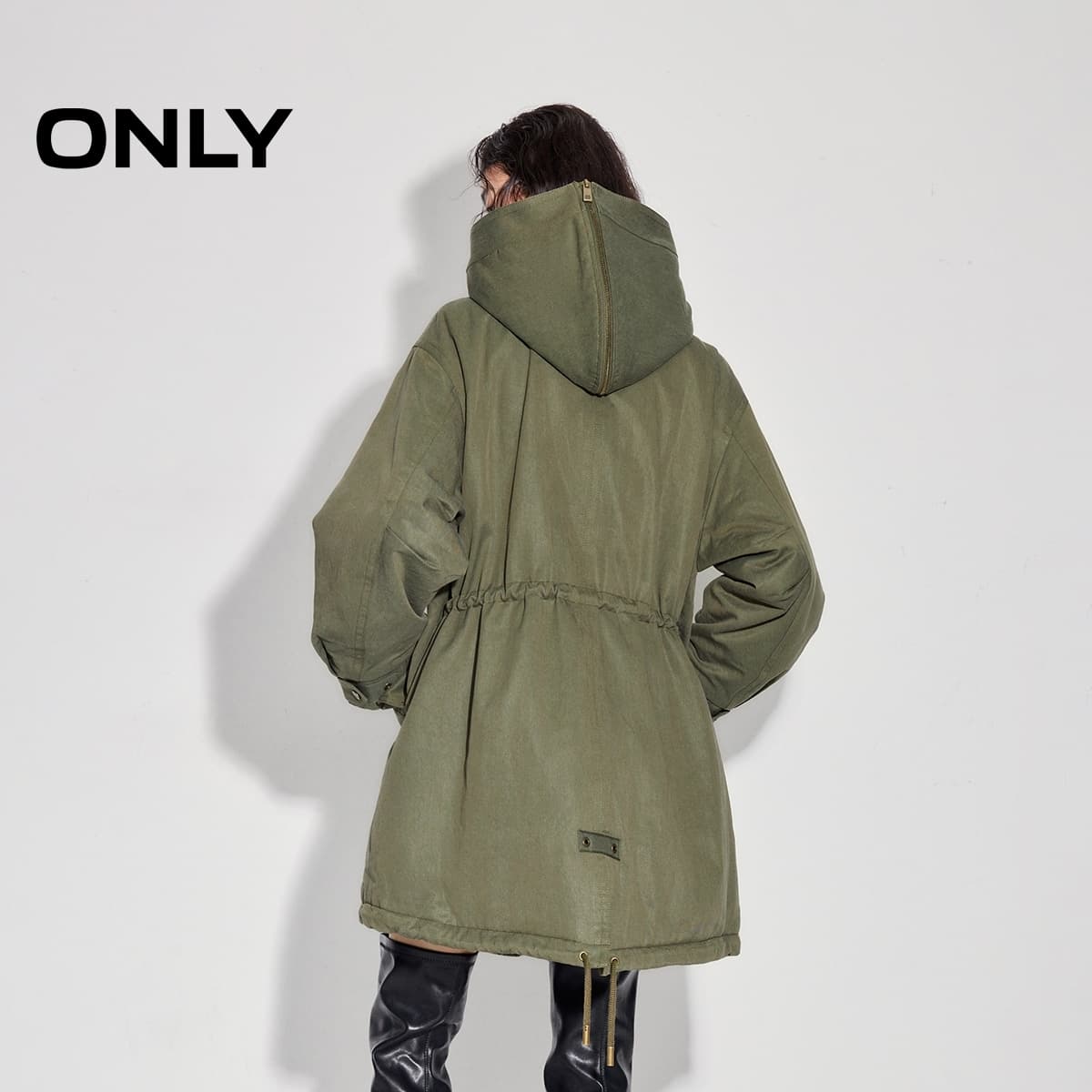 アウトドアファッション 防寒ボアカラーミリタリーコート