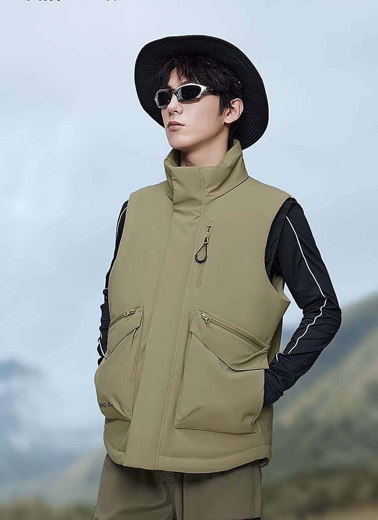 アウトドアファッション アウトドア機能性ベスト着回しコーデ