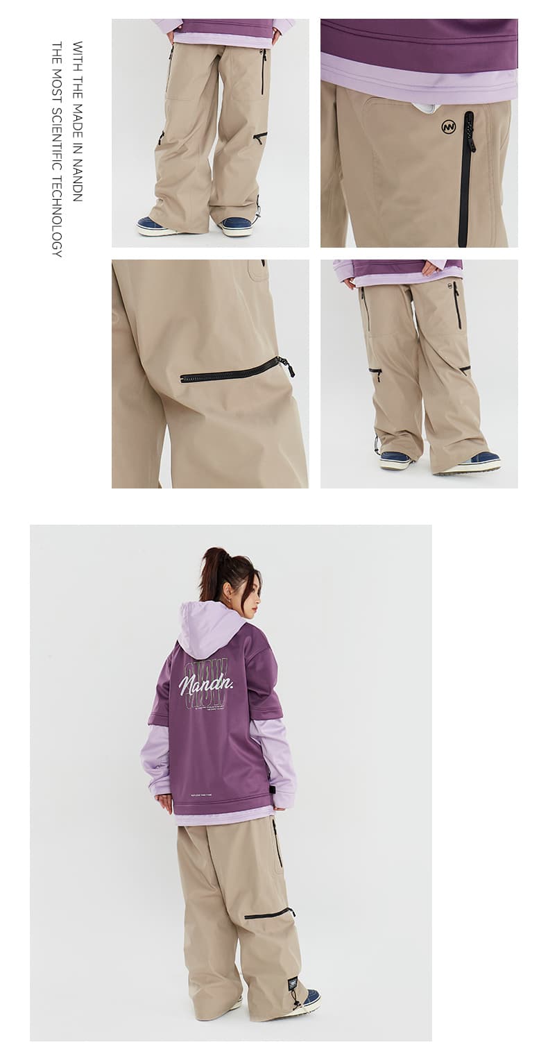 アウトドアファッション マウンテンアウトドアジップパンツ