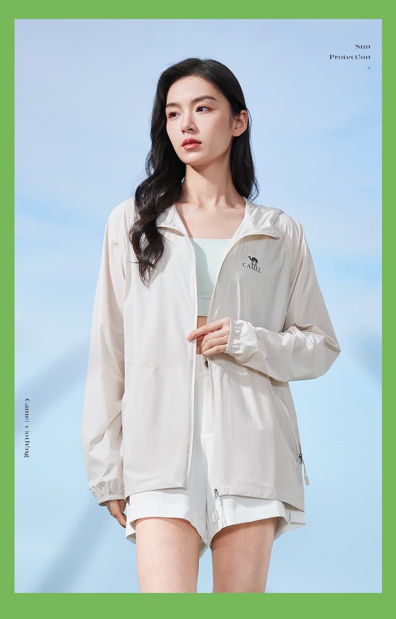 アウトドアファッション 軽量サンプロテクトパーカー