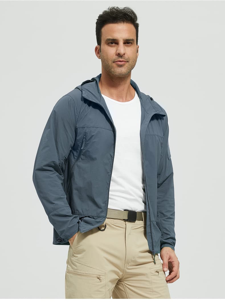 アウトドアファッション 多機能防水フード付きアウトドアジャケット