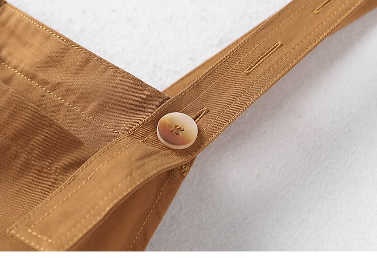 アウトドアファッション ハートステッチ サロペットワンピース