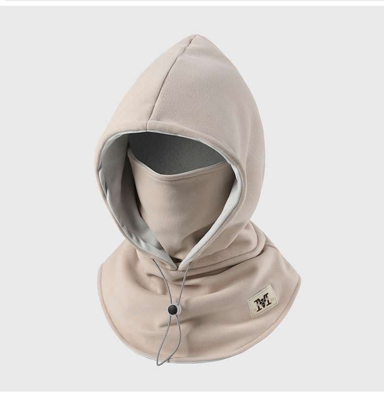 アウトドアファッション 首元までしっかり防寒 多機能フード付きネックウォーマー