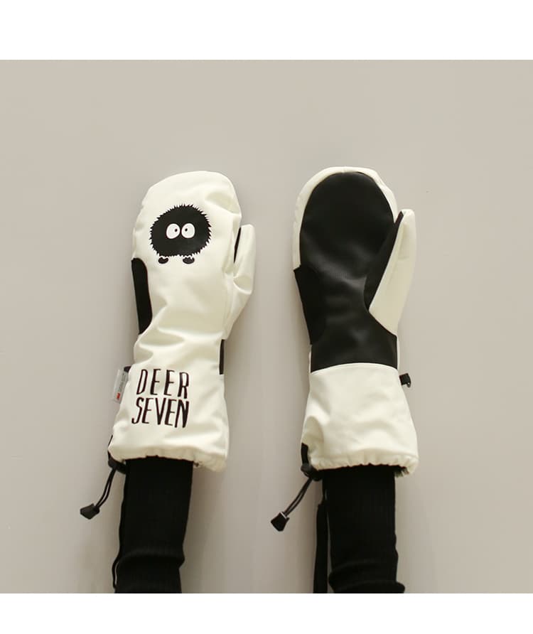 アウトドアファッション モフモフミトン防寒手袋
