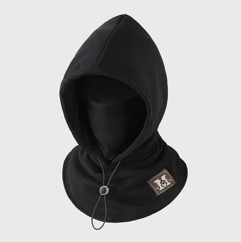 アウトドアファッション 首元までしっかり防寒 多機能フード付きネックウォーマー