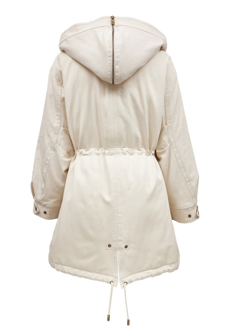 アウトドアファッション 防寒ボアカラーミリタリーコート