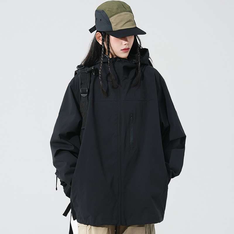 アウトドアファッション 防風防水アウトドアフードジャケット