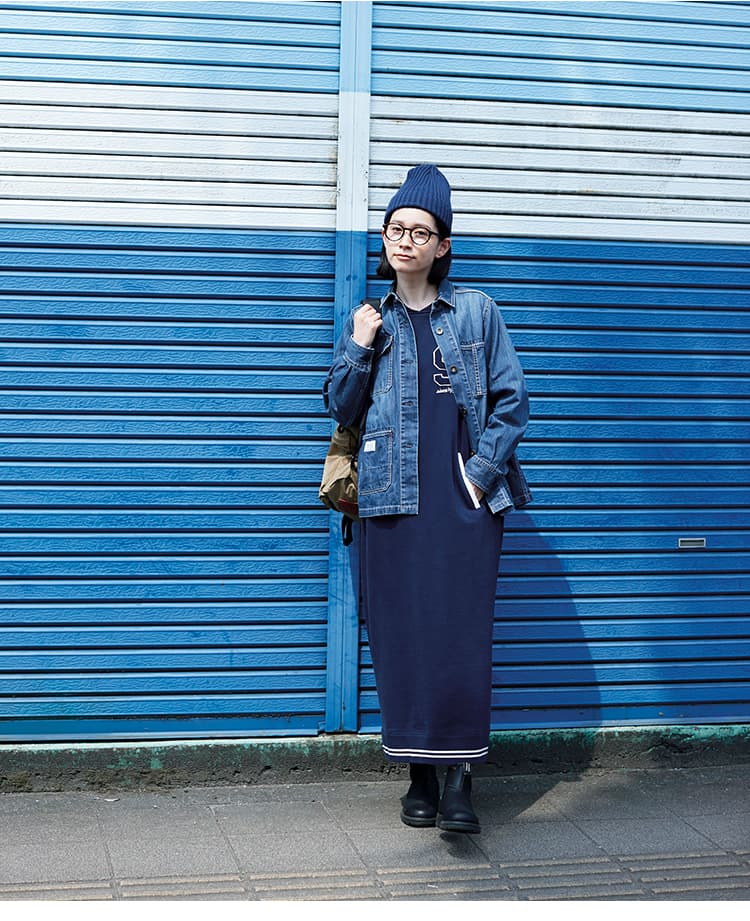 アウトドアファッション レトロスポーティワンピース