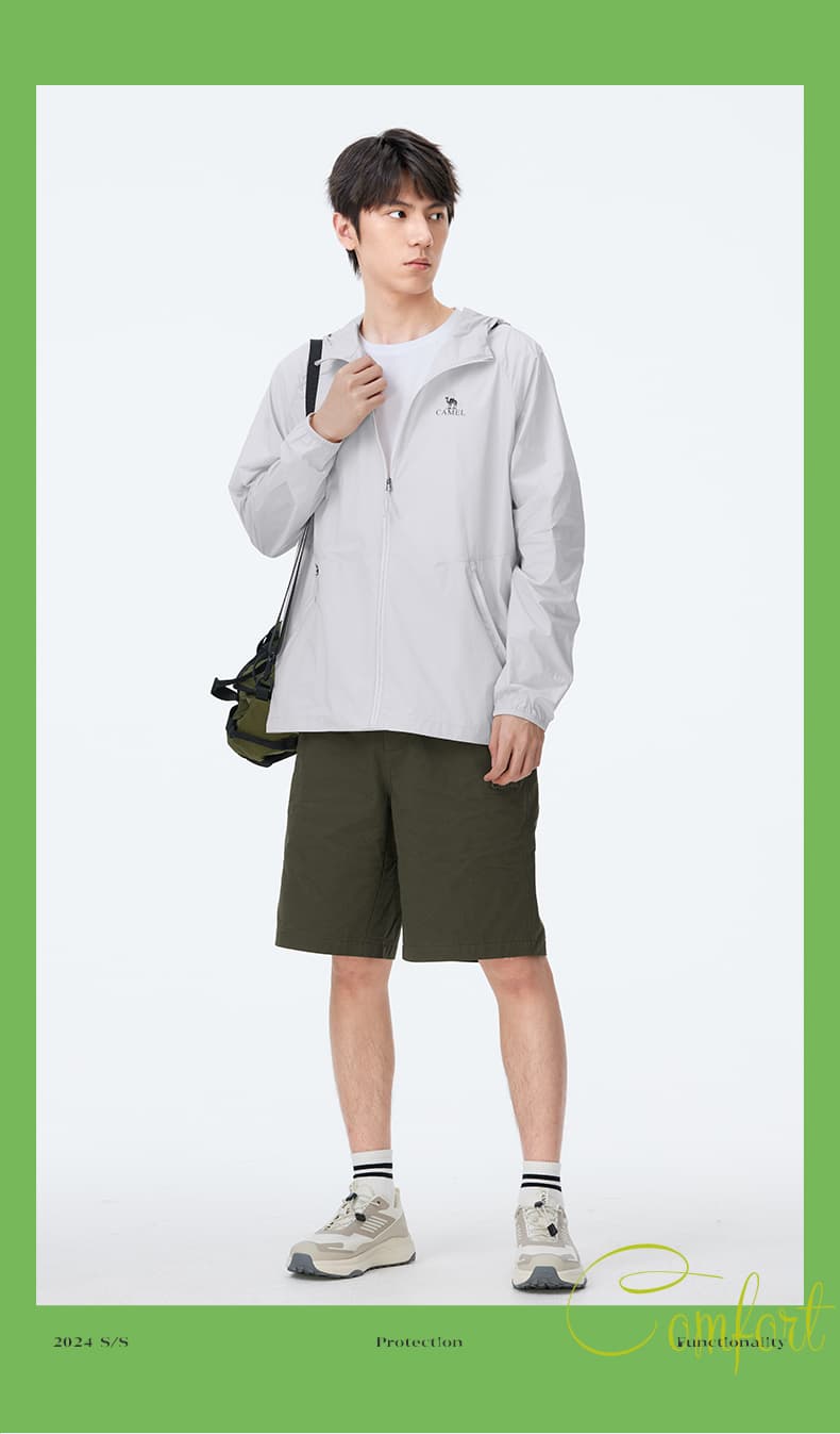 アウトドアファッション 軽量サンプロテクトパーカー