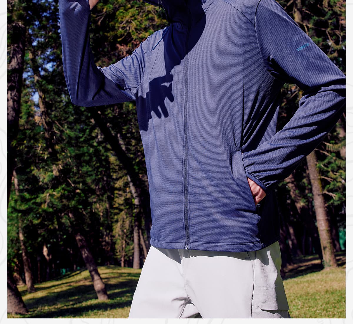 アウトドアファッション リラックスフィット軽量ジャケット