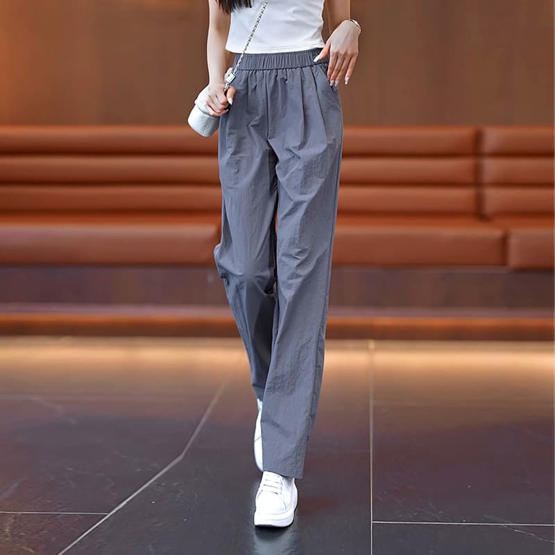 アウトドアファッション 楽ちん軽量ワイドパンツ