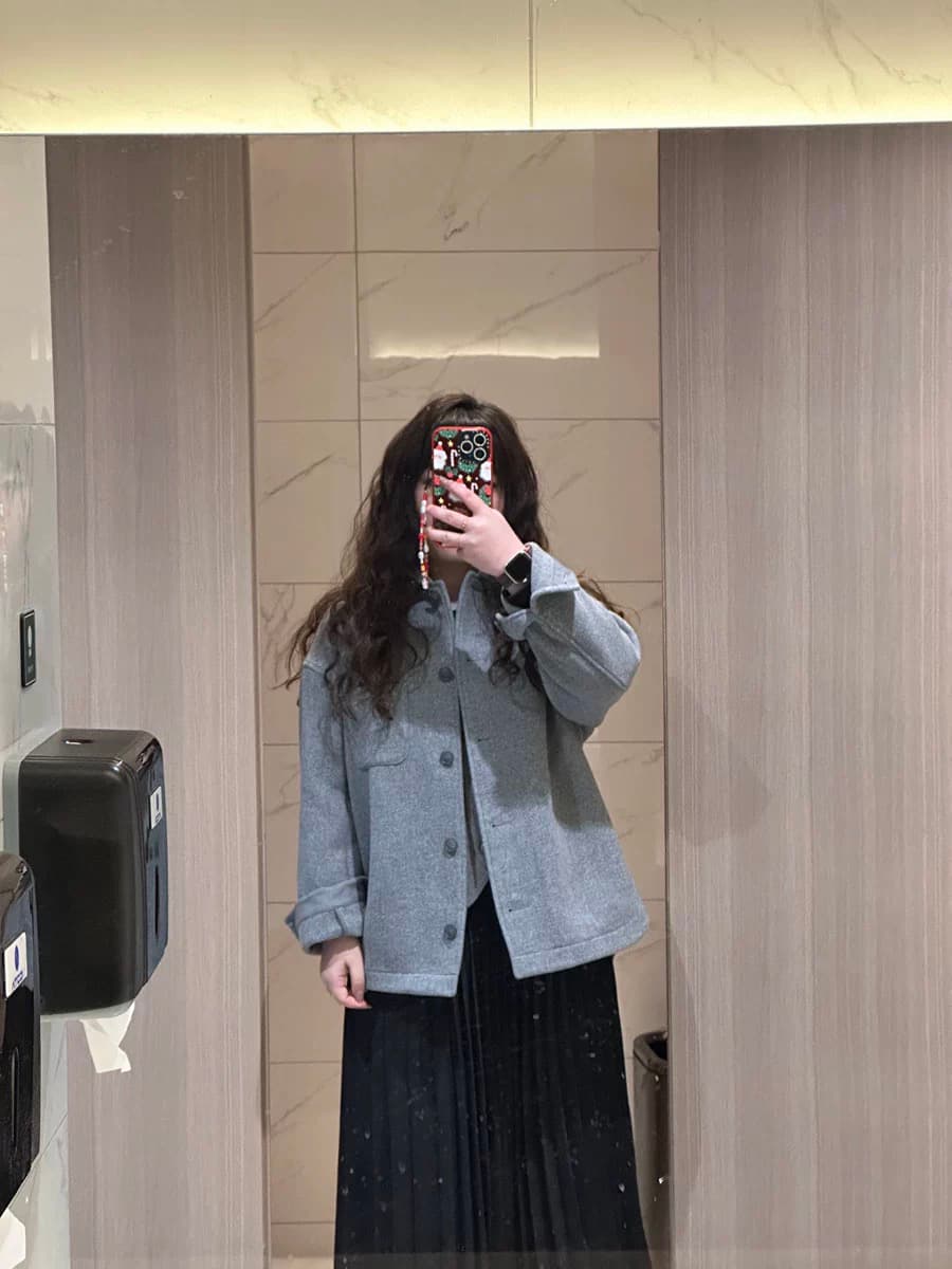 アウトドアファッション 格子柄シャツジャケット